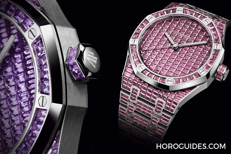 10種寶石上陣！款款都是主角｜愛彼皇家橡樹系列自動(dòng)上鏈腕表白金款-復(fù)刻表