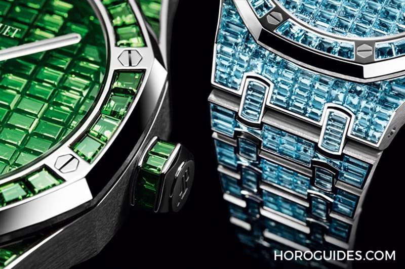 10種寶石上陣！款款都是主角｜愛彼皇家橡樹系列自動(dòng)上鏈腕表白金款-復(fù)刻表