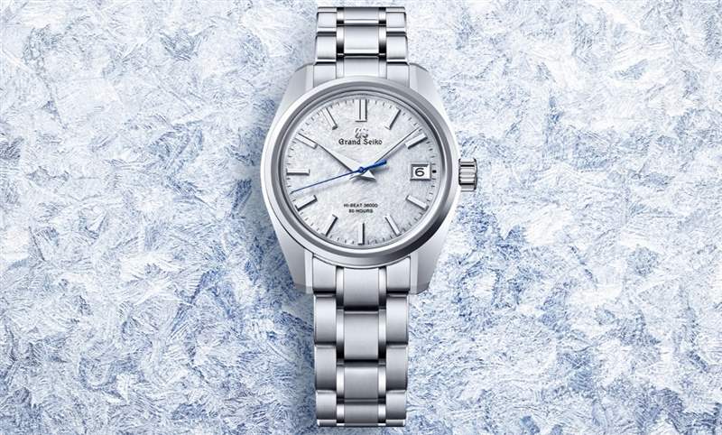 淡藍面盤呈現(xiàn)巖手山「融雪」美景，Grand Seiko 44GS首款白鋼材質(zhì)