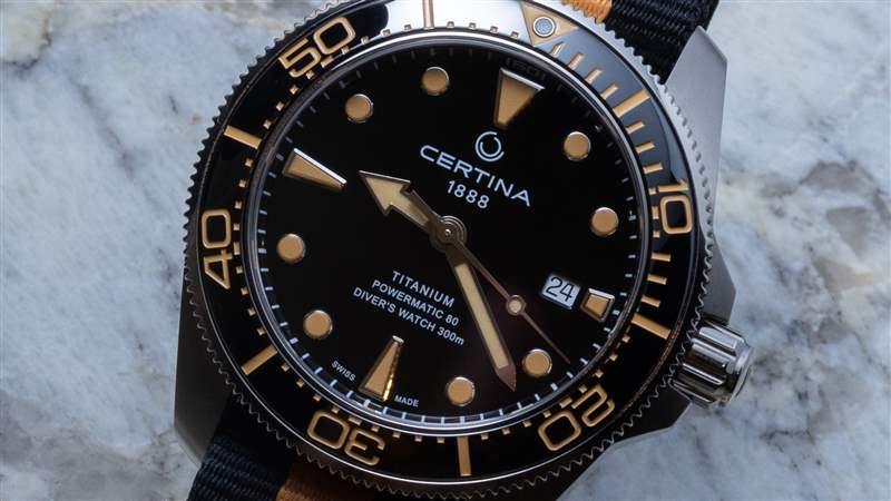觀看評論：Certina DS Action Diver Titanium-復(fù)刻表