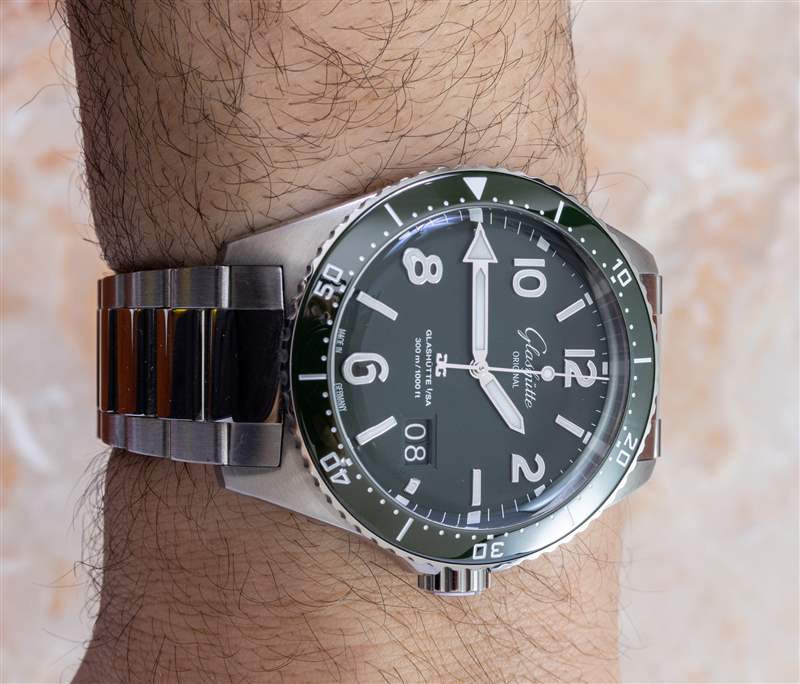 動手實踐：格拉蘇蒂原創(chuàng) SeaQ 綠色表盤精鋼潛水表-復刻表