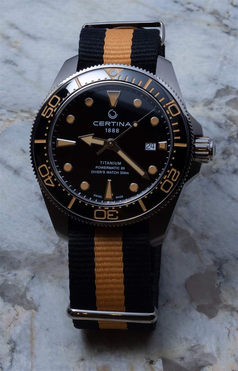 觀看評論：Certina DS Action Diver Titanium-復(fù)刻表