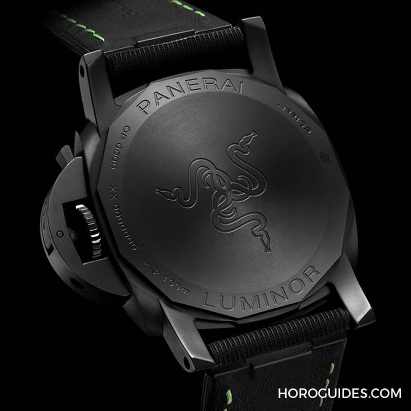 電競(jìng)美學(xué)加身，雷蛇螢光綠在發(fā)光｜Panerai Luminor Quaranta Razer特別版-復(fù)刻表