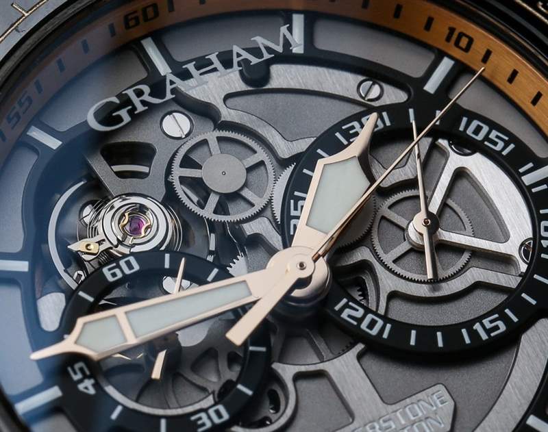 Graham Silverstone RS鏤空黑色和金色手表動手實踐-復刻表