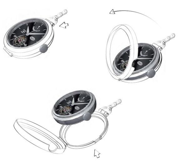 帕瑪強(qiáng)尼布加迪陀飛輪腕表+布加迪Galibier 16C汽車-復(fù)刻表