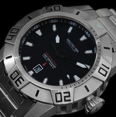 NauticFish 1000m Diver watch on eBay 小眾新潛水手表品牌Ocean7 LM-3藍(lán)色手表-復(fù)刻表
