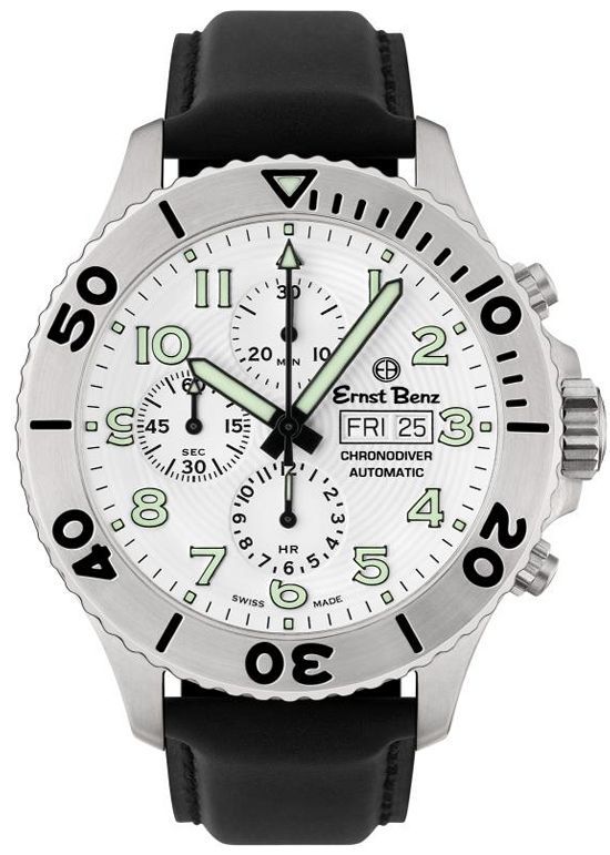 恩斯特·奔馳（Ernst Benz）的白盤(pán)多功能計(jì)時(shí)200M潛水腕表-復(fù)刻表