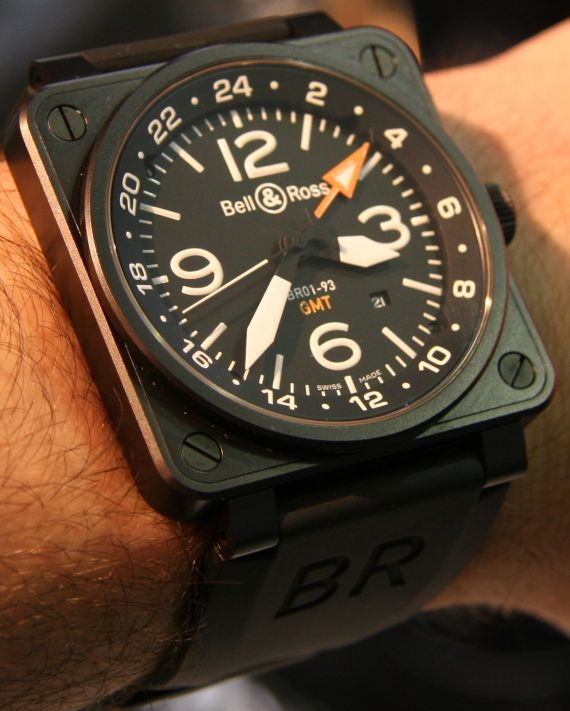 柏萊士Bell & Ross BR01-93 GMT和BR01-92金錠腕表-復(fù)刻表
