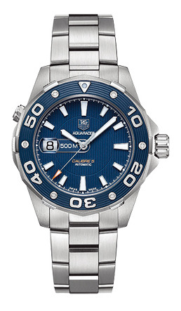 Tag Heuer Aquaracer Calibre 5 Watch Blue 泰格豪雅Aquaracer 500M機(jī)芯5潛水腕表-復(fù)刻表