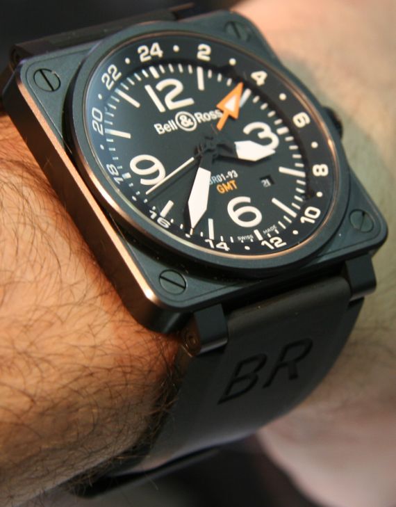 柏萊士Bell & Ross BR01-93 GMT和BR01-92金錠腕表-復(fù)刻表