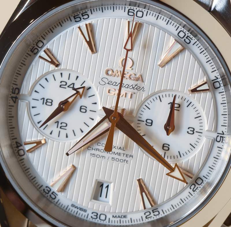 歐米茄Aqua Terra計時碼表GMT腕表上手體驗-復(fù)刻表