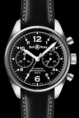 柏萊士Vintage BR 123 & 126精鋼表殼圓形腕表-復(fù)刻表