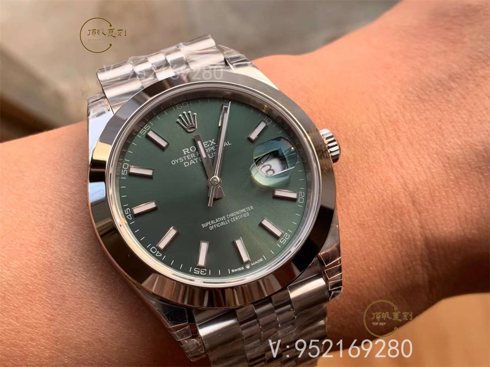 VS廠勞力士日志41mm光圈薄荷綠腕表做工怎么樣-復(fù)刻表