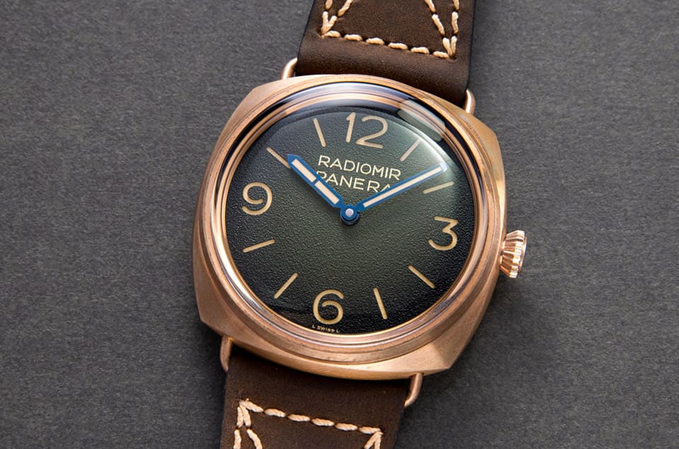 跳脫潛水表系列評點沛納海Radiomir青銅表吸引藏家的理由-復(fù)刻表