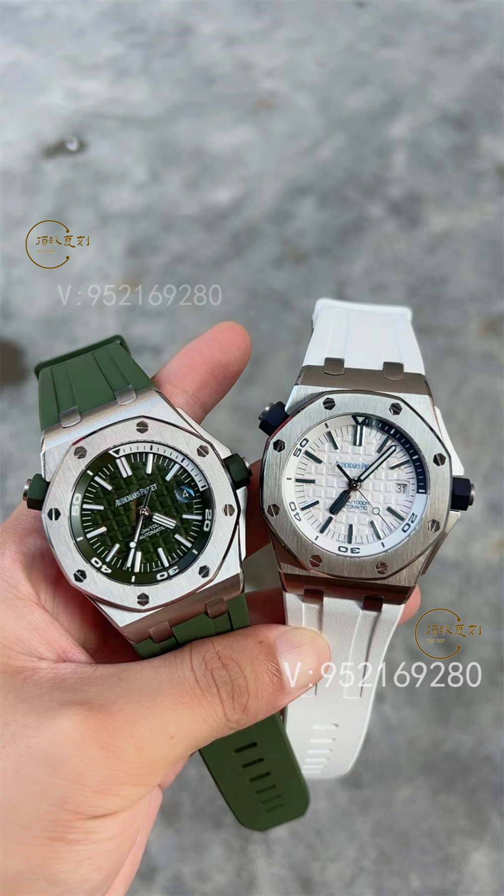 APS廠愛彼AP15710新配色綠/白盤一體機(jī)做工怎么樣-復(fù)刻表