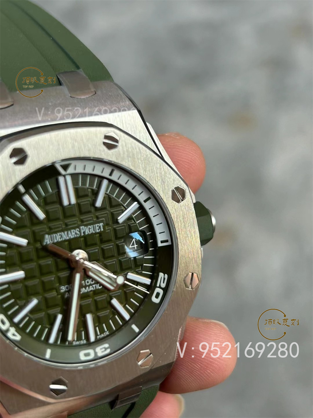 APS廠愛彼AP15710新配色綠/白盤一體機(jī)做工怎么樣-復(fù)刻表