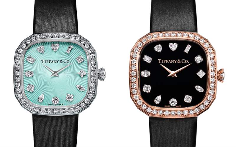 『新表』Tiffany推出3枚蒂芙尼Eternity珠寶腕表：枕形表殼，12種琢形鉆石時標-復刻表