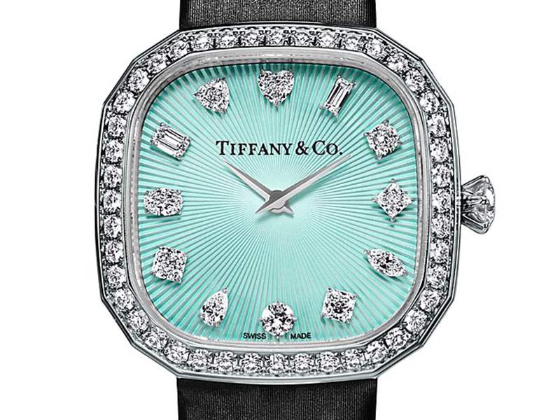 『新表』Tiffany推出3枚蒂芙尼Eternity珠寶腕表：枕形表殼，12種琢形鉆石時標-復刻表