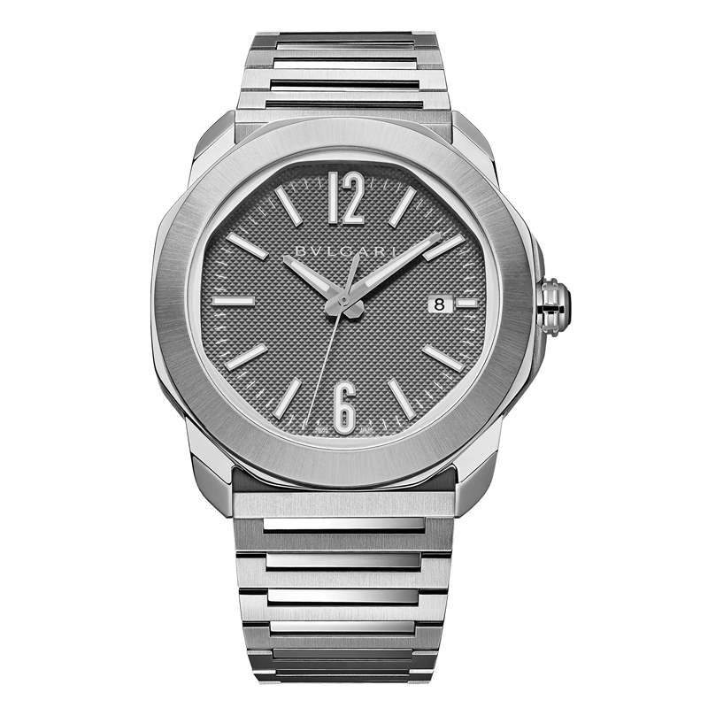 寶格麗推出全新Octo Roma系列腕表：巴黎釘紋表盤、中央飛行陀飛輪、虎眼石鑲嵌機芯-復(fù)刻表