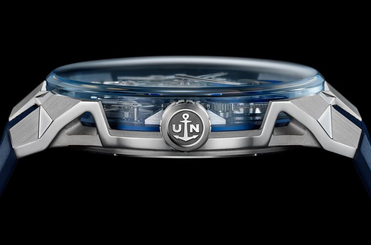 雅典表Blast陀飛輪面盤融入矽質細工鑲嵌連表背也都用矽片裝飾-復刻表