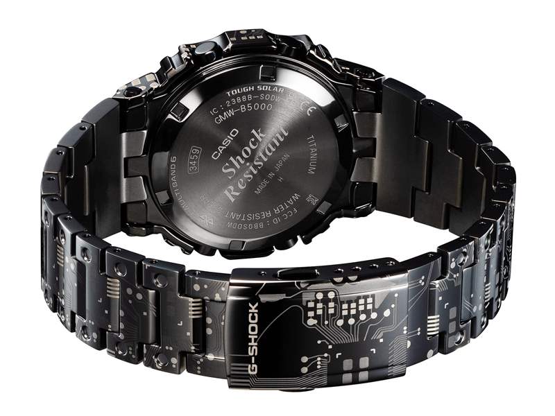 G-SHOCK推出GMW-B5000TCC電子腕表：電路板圖案表殼-復(fù)刻表