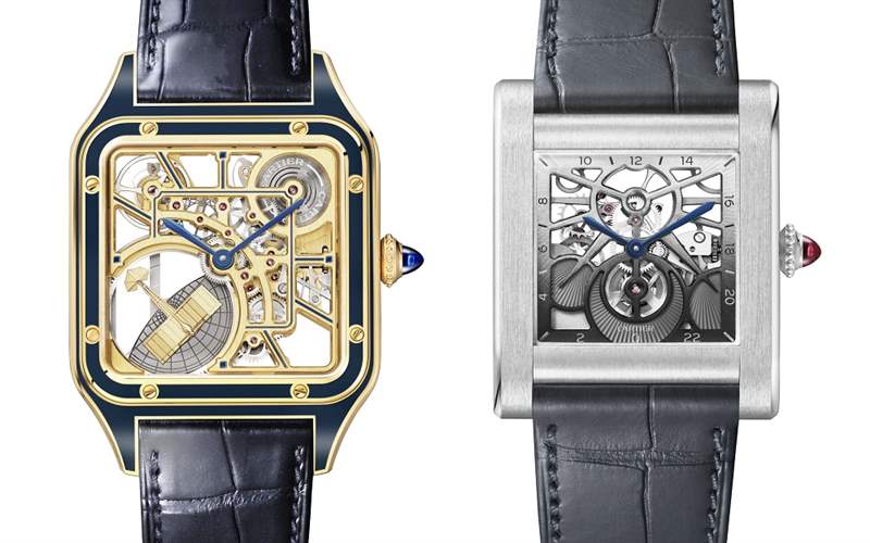 Cartier新品亮點：Santos-Dumont鏤空「小飛機」擺陀，Tank Normale 24小時顯示，Tank Louis Cartier三色金馬賽克-復刻表