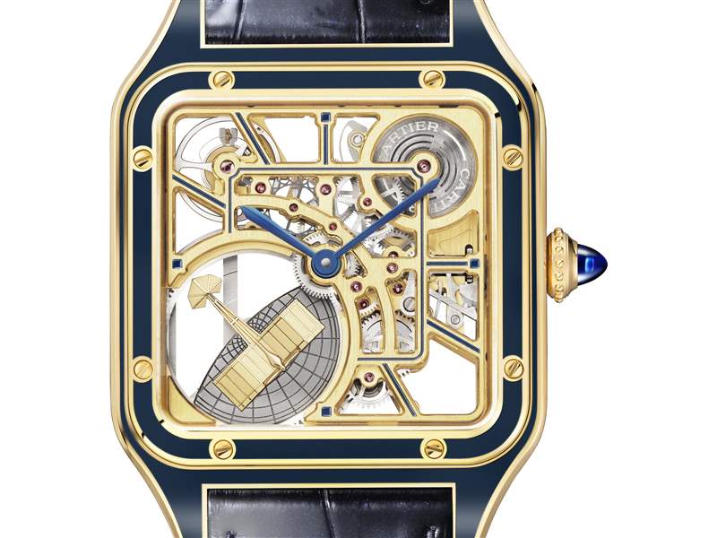 Cartier新品亮點：Santos-Dumont鏤空「小飛機」擺陀，Tank Normale 24小時顯示，Tank Louis Cartier三色金馬賽克-復刻表