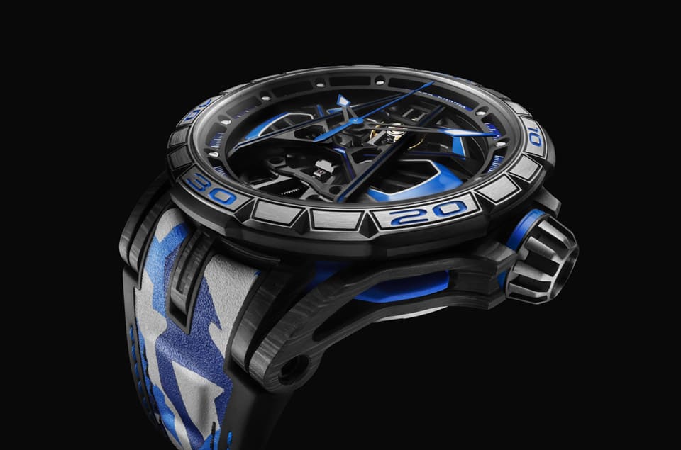 羅杰杜彼再度以藍(lán)寶堅(jiān)尼Huracán Sterrato跑車為靈感打造新款王者競速限量表-復(fù)刻表