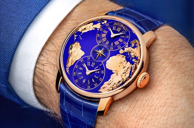 JACOB & CO.新款兩地時(shí)間手表創(chuàng)作背景有洋蔥兩套獨(dú)立顯示閱讀時(shí)間易如反掌-復(fù)刻表