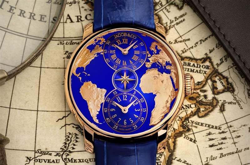 JACOB & CO.新款兩地時(shí)間手表創(chuàng)作背景有洋蔥兩套獨(dú)立顯示閱讀時(shí)間易如反掌-復(fù)刻表