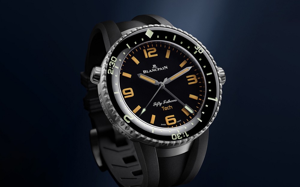 寶珀推出Fifty Fathoms 70th Anniversary Act 2 Tech Gombessa潛水腕表:3小時潛水計時-復(fù)刻表