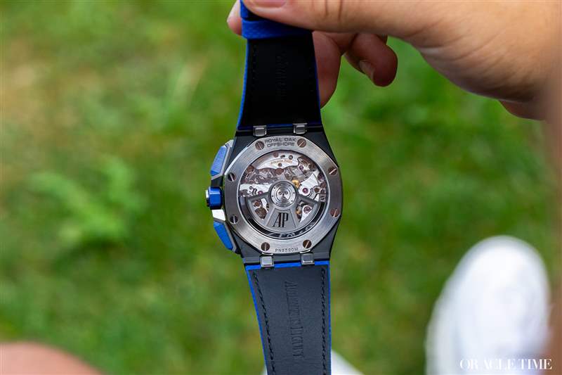 愛彼皇家橡樹離岸型自動上鏈計時黑色和藍(lán)色陶瓷腕表-復(fù)刻表