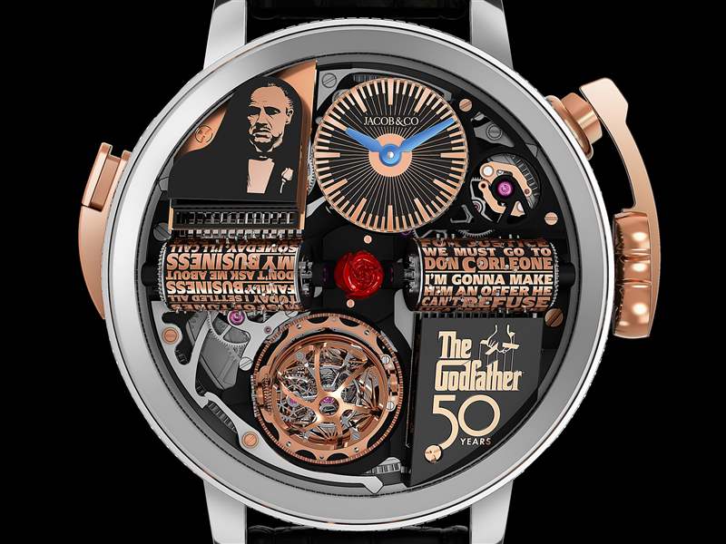 Jacob & Co.推出Opera Godfather 50th Anniversary三軸陀飛輪音樂盒腕表：《教父》上映50周年-復(fù)刻表