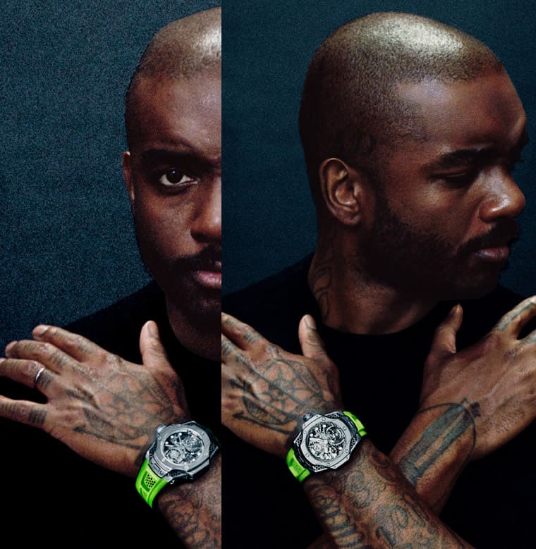 宇舶聯(lián)名設(shè)計(jì)師Samuel Ross「蜂窩」陀飛輪搭配極光綠簡(jiǎn)直潮到爆-復(fù)刻表