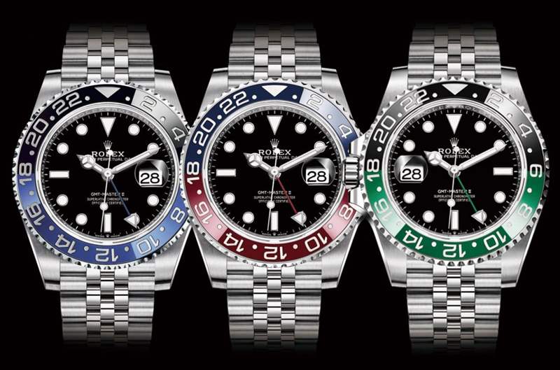 勞力士鋼殼GMT-Master II百事圈10月底行情小漲、藍(lán)黑圈起起伏伏、綠黑圈價(jià)格持續(xù)跌-復(fù)刻表