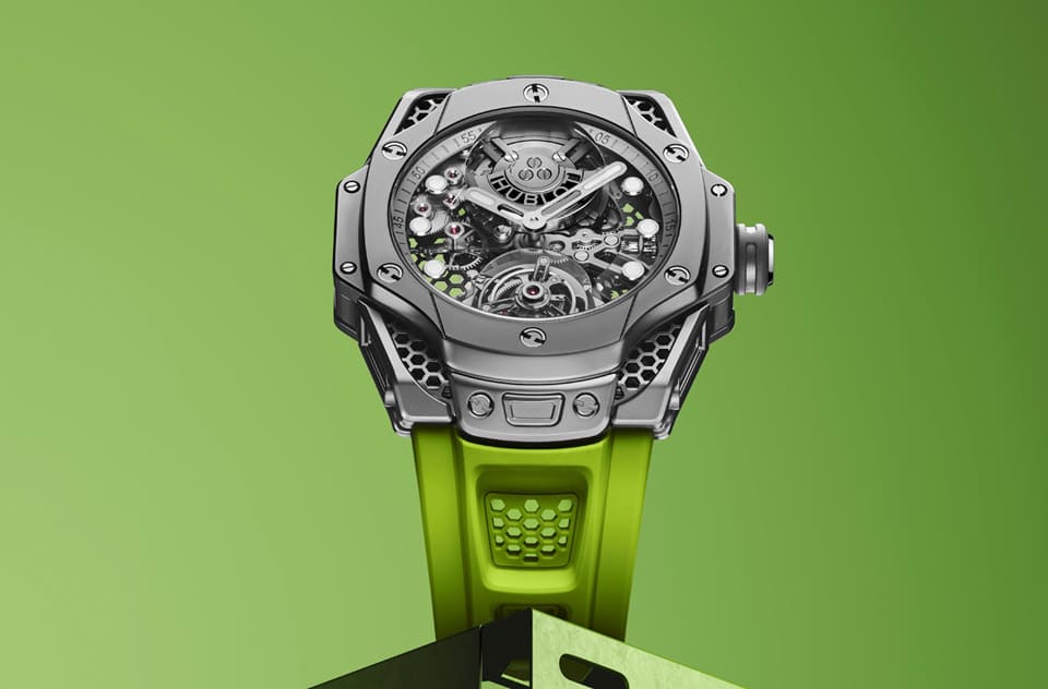 宇舶聯(lián)名設(shè)計(jì)師Samuel Ross「蜂窩」陀飛輪搭配極光綠簡(jiǎn)直潮到爆-復(fù)刻表