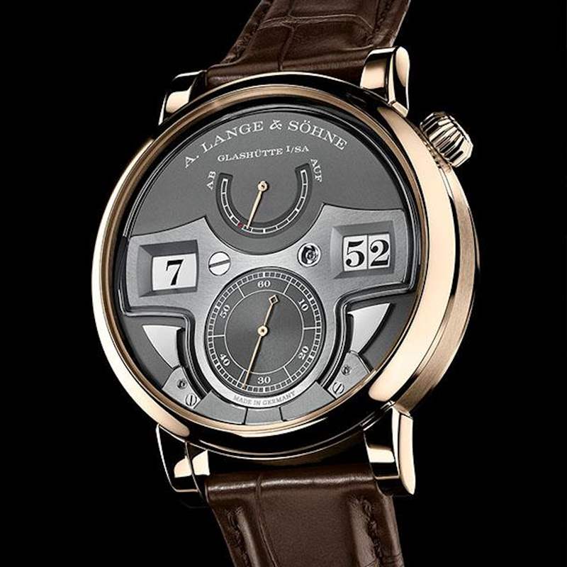 朗格18K蜂蜜金新作結(jié)合跳字顯示和十進(jìn)制三問(wèn)裝置之復(fù)雜逸品-復(fù)刻表