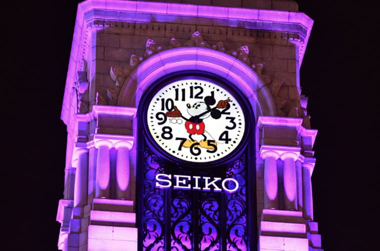 東京銀座SEIKO House期間限定迪士尼米老鼠鐘樓只展出到這一天-復刻表