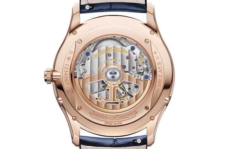 積家Master Ultra超薄大師月相表改玫瑰金材質(zhì)搭配漸層藍(lán)色面盤(pán)詮釋雅致型格-復(fù)刻表