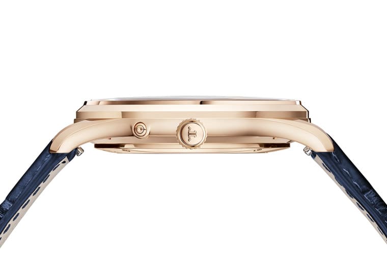 積家Master Ultra超薄大師月相表改玫瑰金材質(zhì)搭配漸層藍(lán)色面盤(pán)詮釋雅致型格-復(fù)刻表