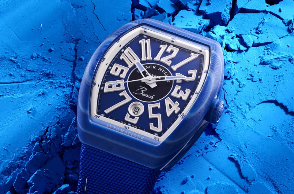 法蘭克穆勒Vanguard Beach彩色玻璃纖維表殼靈感與一個季節(jié)有關-復刻表