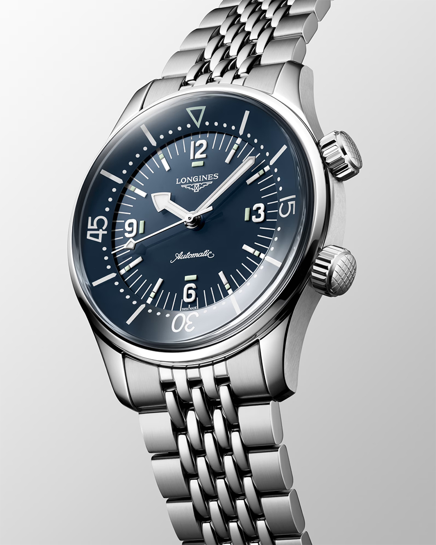 浪琴表Legend Diver Watch 39mm,無日期的復(fù)古詮釋-復(fù)刻表