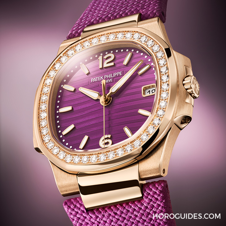 Ladies First！百達(dá)翡麗最新Aquanaut Luce「彩虹」三問(wèn)表與Nautilus織紋復(fù)合表帶-復(fù)刻表