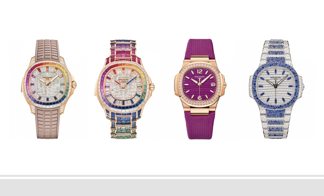 Ladies First！百達(dá)翡麗最新Aquanaut Luce「彩虹」三問(wèn)表與Nautilus織紋復(fù)合表帶-復(fù)刻表