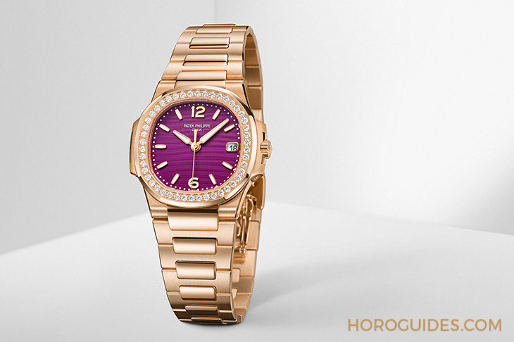 Ladies First！百達(dá)翡麗最新Aquanaut Luce「彩虹」三問(wèn)表與Nautilus織紋復(fù)合表帶-復(fù)刻表