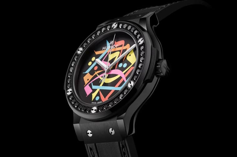 HUBLOT經(jīng)典融合黑陶瓷迪拜特別款 “鬼畫(huà)符” 有一個(gè)特殊含義-復(fù)刻表