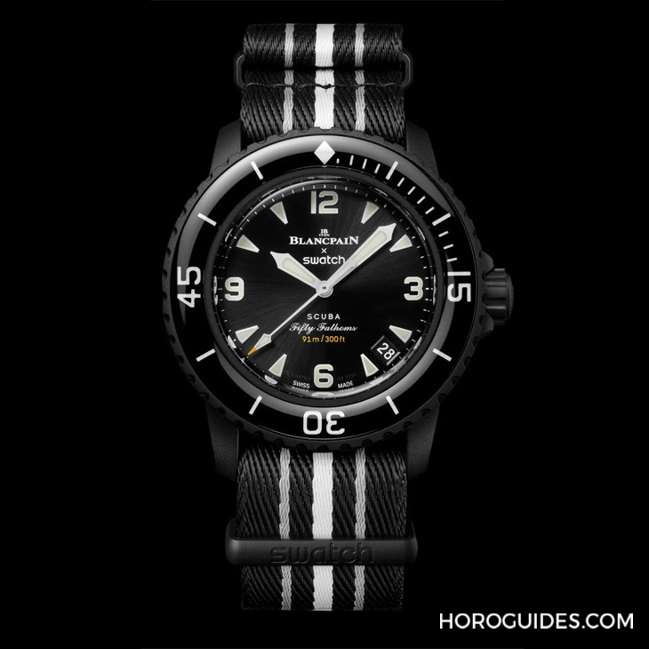 太驚喜！更貼近五十噚腕表神韻的黑色調(diào)Blancpain × Swatch聯(lián)名表款「Ocean of Storm」現(xiàn)身-復刻表