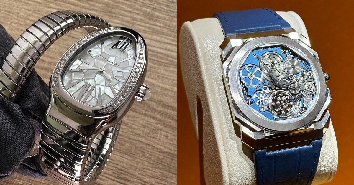 BVLGARI - 安藤忠雄為Serpenti出手了、全球最薄陀飛輪機芯黑化上陣｜BVLGARI W&W 2024速覽