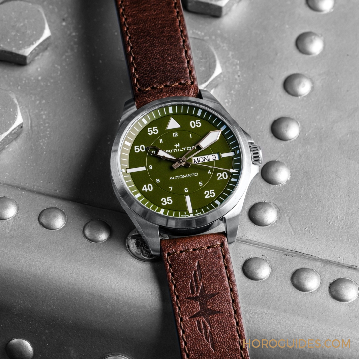 設(shè)計微調(diào)、新增尺寸，HAMILTON Khaki Aviation Pilot系列七款新作再現(xiàn)軍風(fēng)-復(fù)刻表