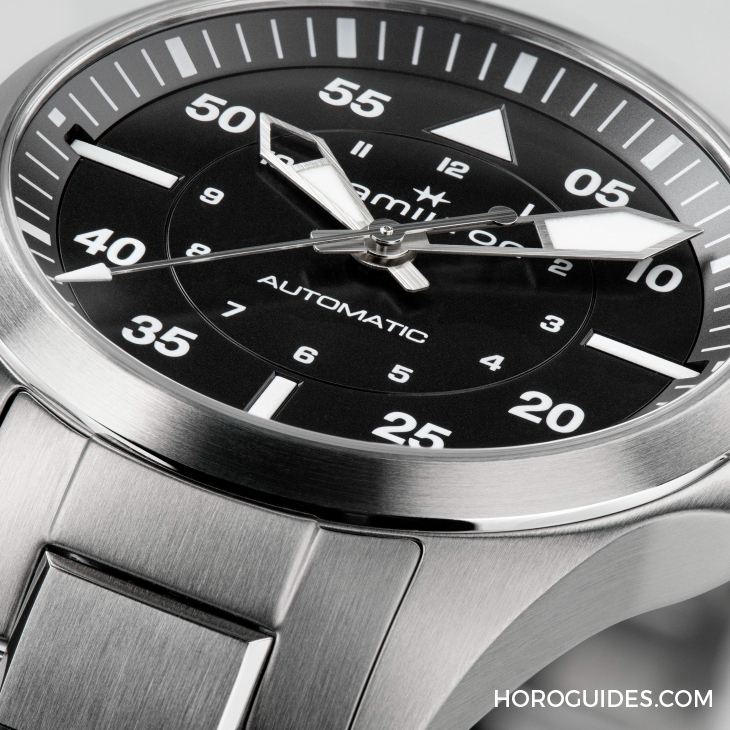 設(shè)計微調(diào)、新增尺寸，HAMILTON Khaki Aviation Pilot系列七款新作再現(xiàn)軍風(fēng)-復(fù)刻表